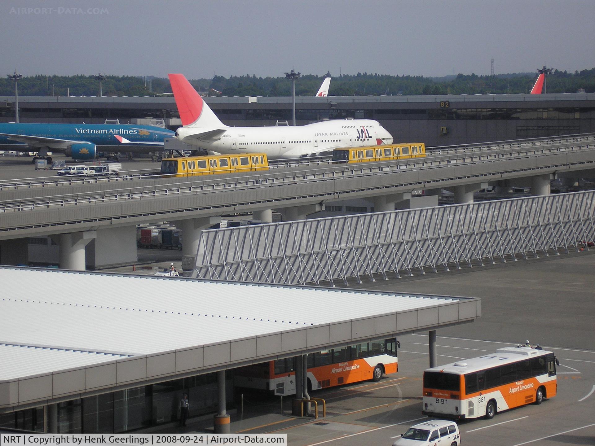 Narita International Airport (New Tokyo), Narita, Chiba Japan (NRT) - Transfer train between buildings , Tokyo Narita Airport