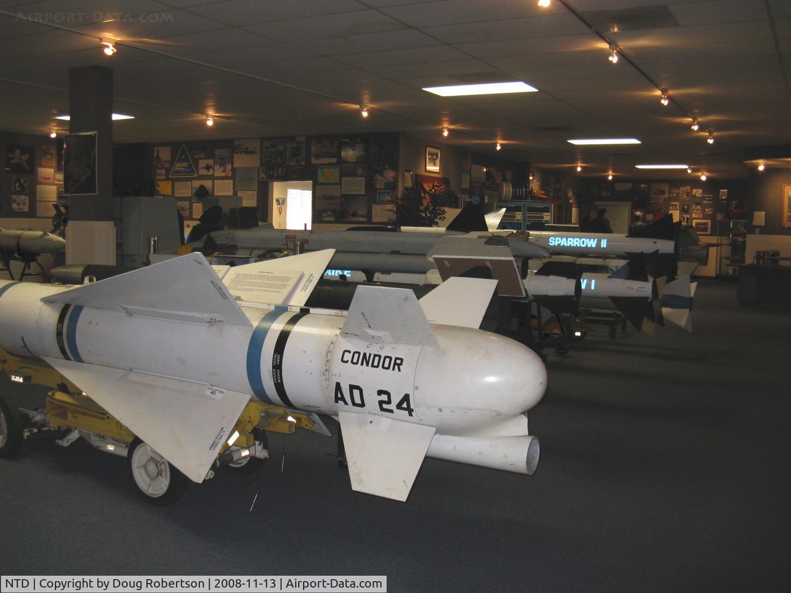 Point Mugu Nas (naval Base Ventura Co) Airport (NTD) - Command History Storage Facility, aka Point Mugu Missile Museum. Condor missile in foreground