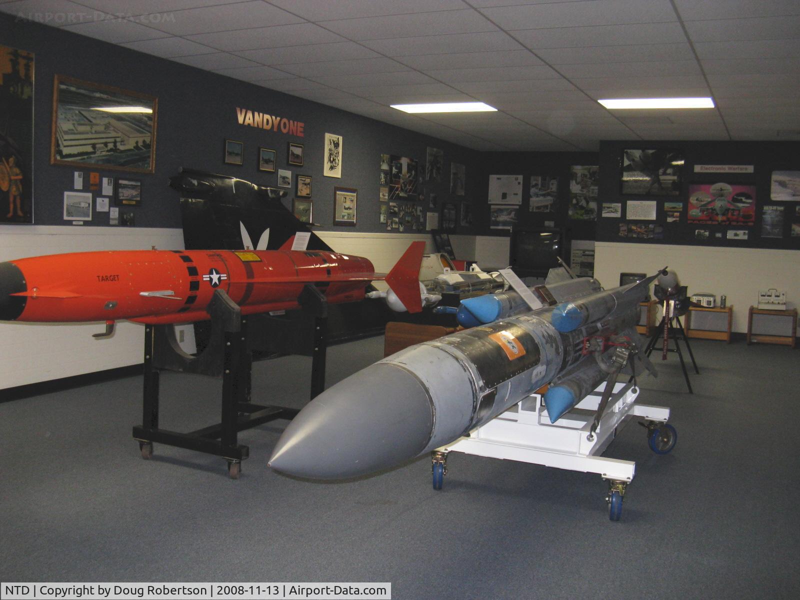 Point Mugu Nas (naval Base Ventura Co) Airport (NTD) - Command History Storage Facility, aka Point Mugu Missile Museum. Electronic Warfare wing pods