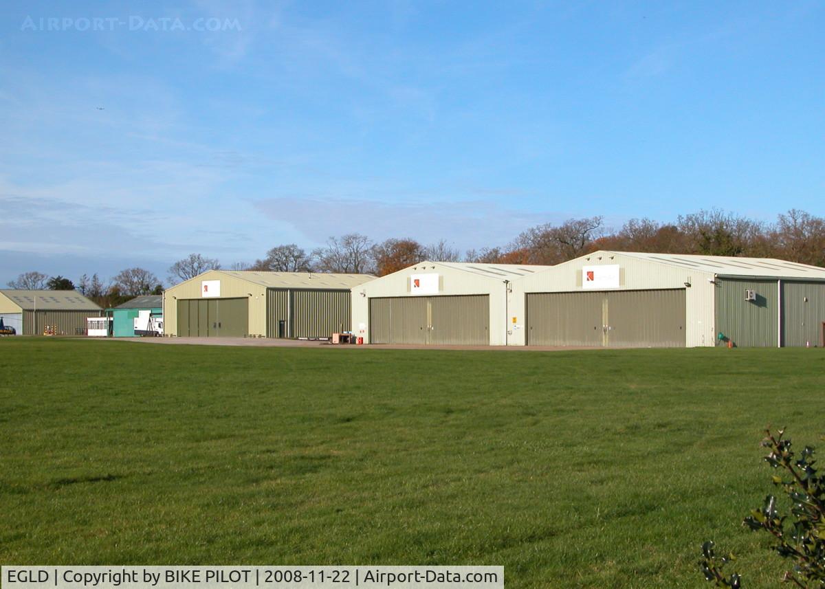 Denham Aerodrome Airport, Gerrards Cross, England United Kingdom (EGLD) - PREMIAR HANGERS NORTH SIDE OF AIRFIELD