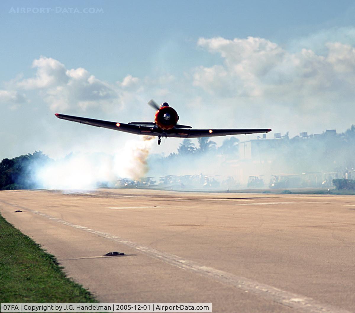 Ocean Reef Club Airport (07FA) - Low level Texan at Ocean Reef