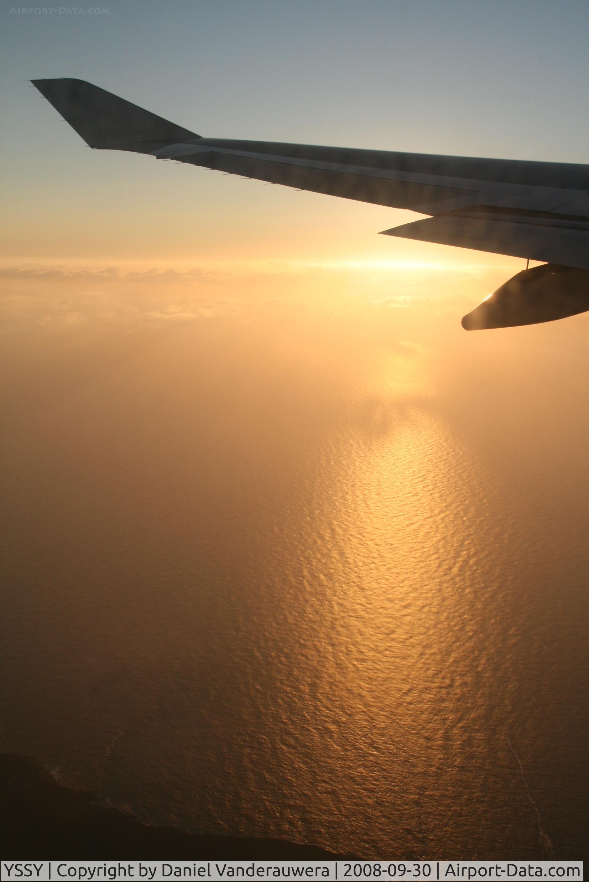 Sydney Airport, Mascot, New South Wales Australia (YSSY) - several seconds before turning 180° left to land on rwy 34L