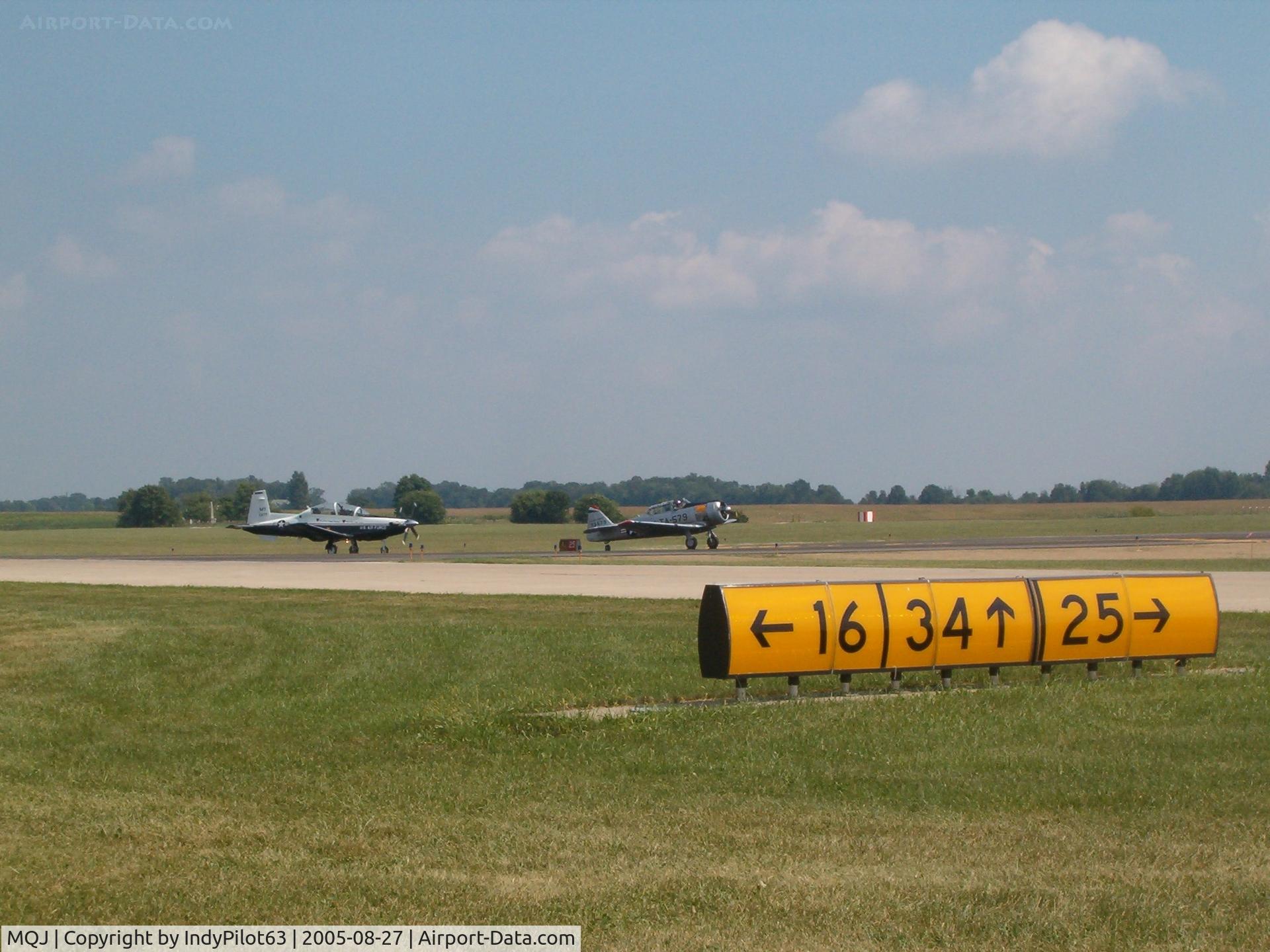 Indianapolis Regional Airport (MQJ) - runway signs snapped during the airshow...I don't normally get to stand here...