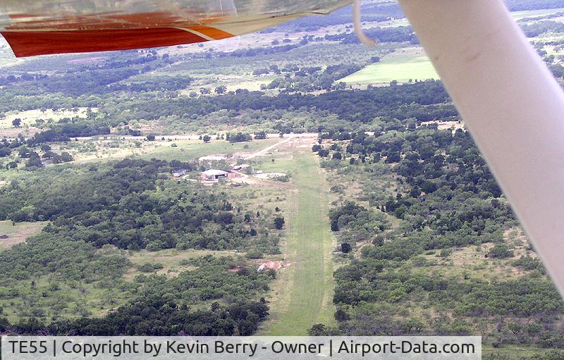 Flyin Armadillo Airport (TE55) - Looking Southwest - Grass fully covers now