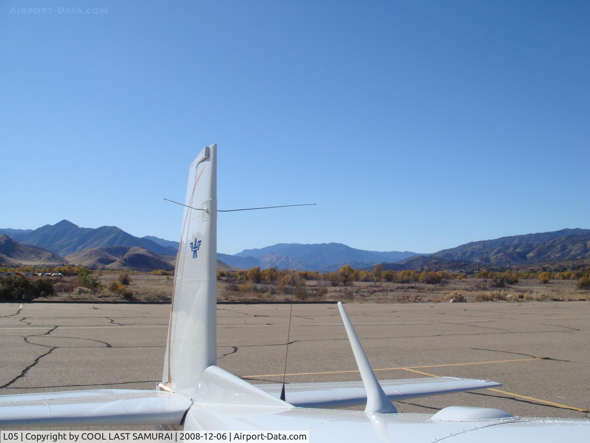 Kern Valley Airport (L05) - A View from Kernville Transient Parking