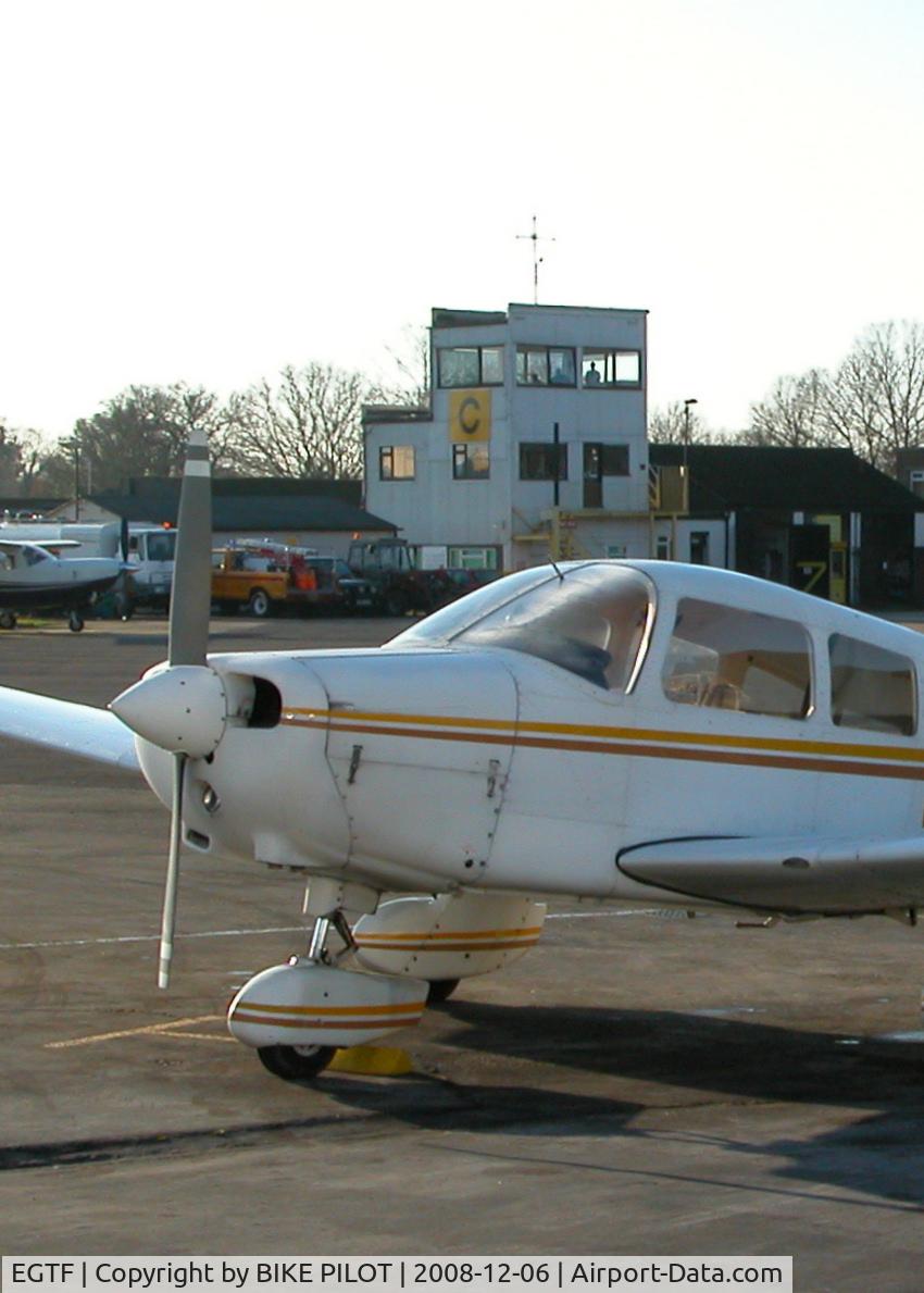 Fairoaks Airport, Chobham, England United Kingdom (EGTF) - FAIROAKS TOWER WITH G-BTBC 