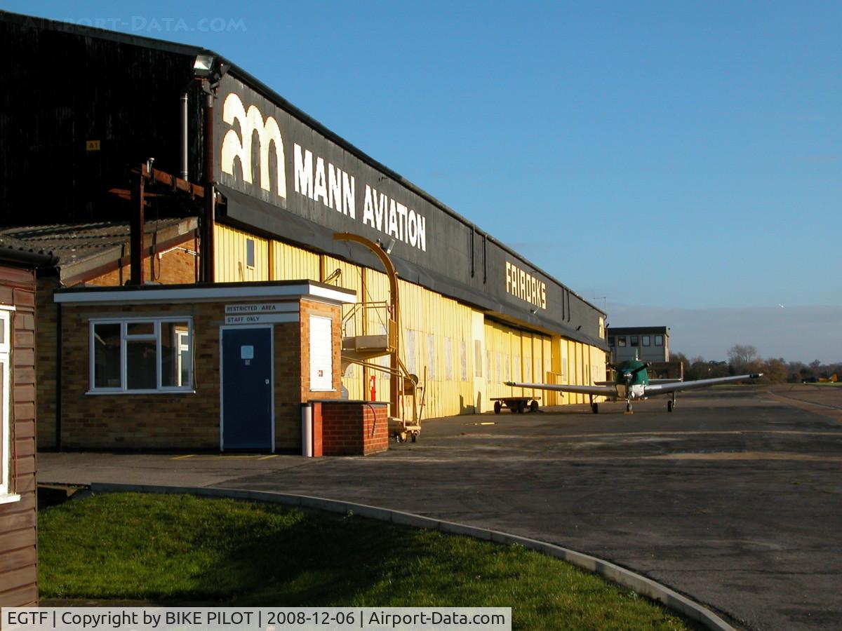 Fairoaks Airport, Chobham, England United Kingdom (EGTF) - MANN AVIATION HANGERS