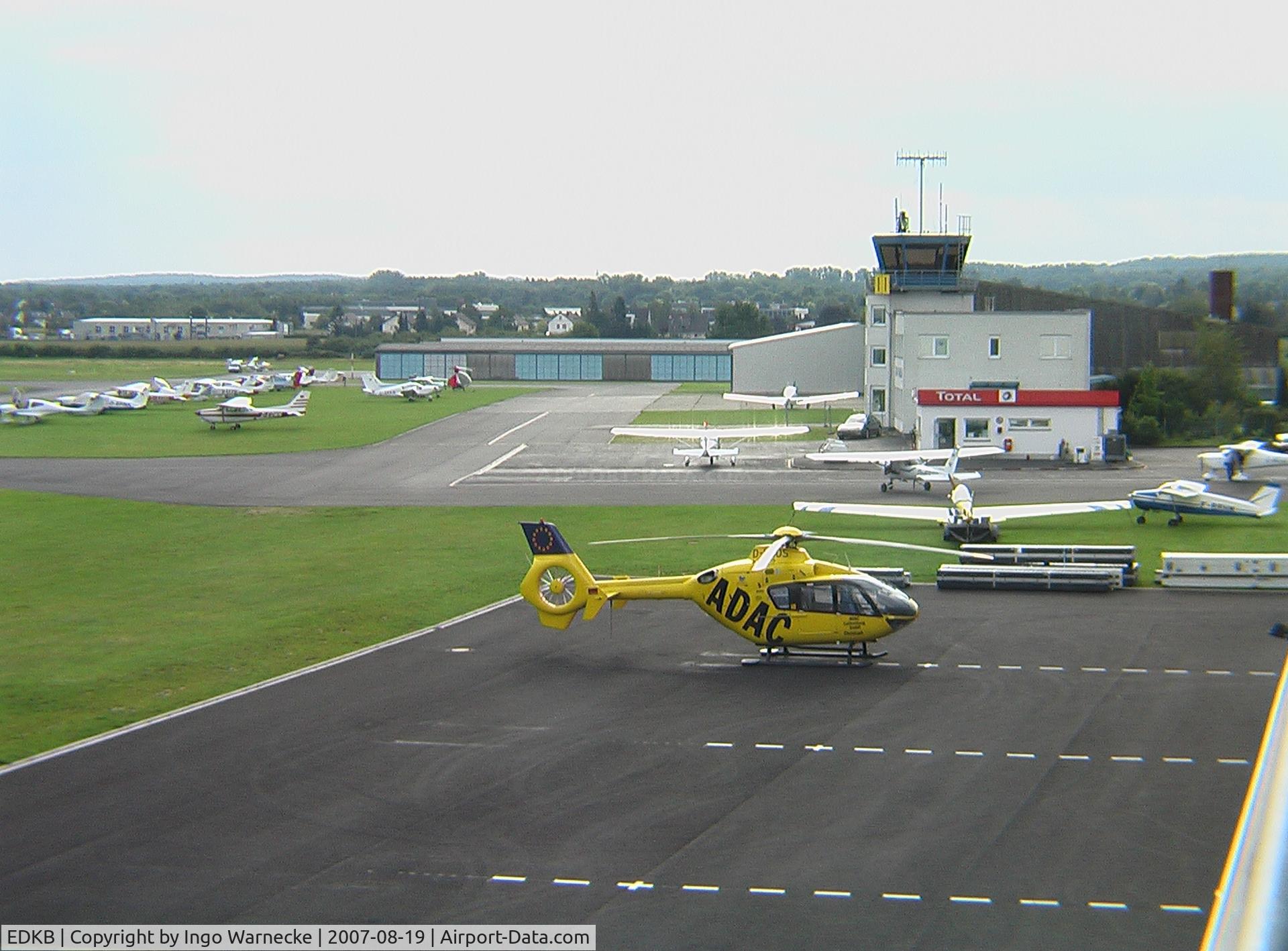 Bonn-Hangelar Airport, Sankt Augustin Germany (EDKB) - Bonn/Hangelar - tower, hangars, apron