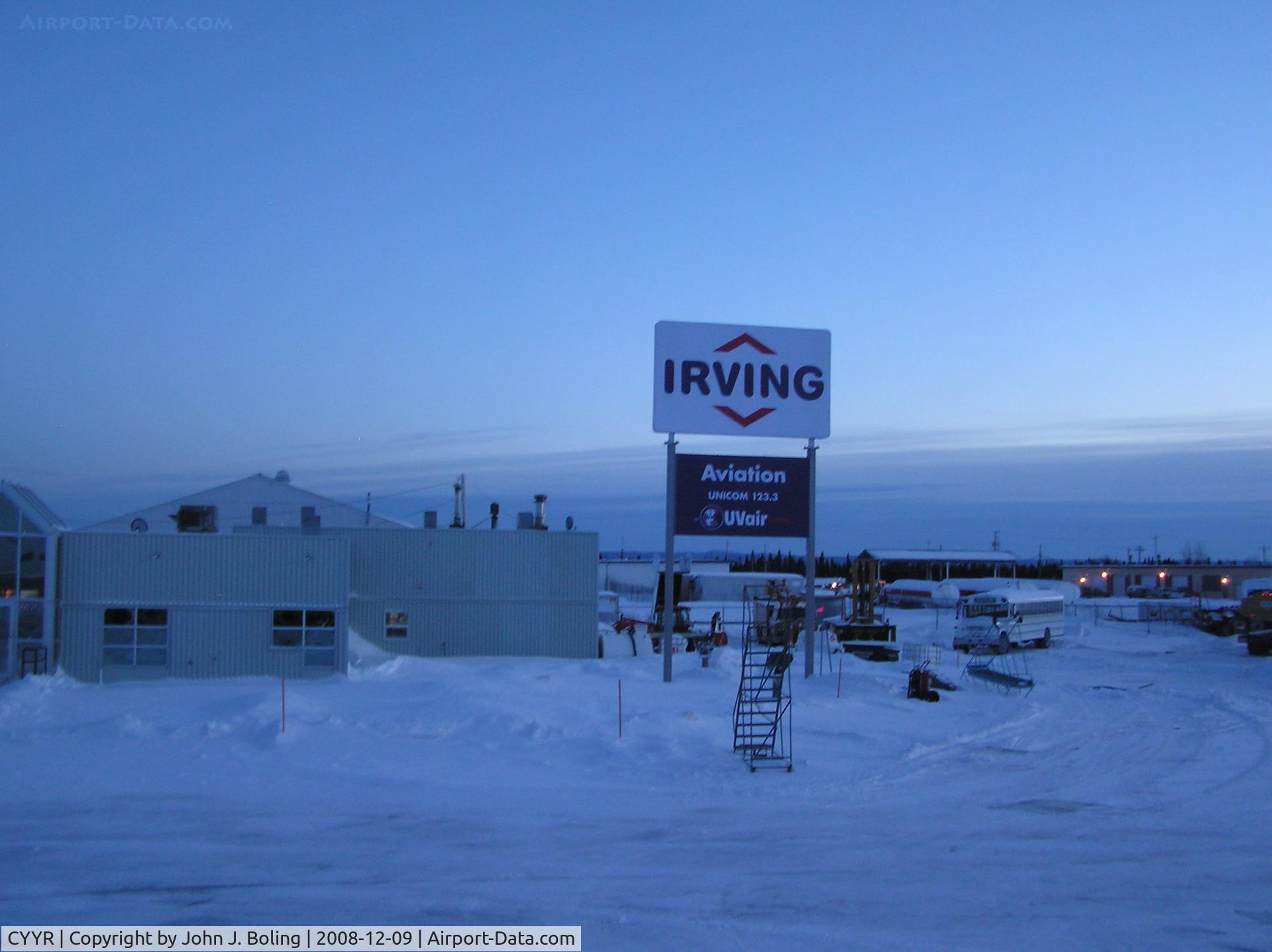 CFB Goose Bay (Goose Bay Airport), Happy Valley-Goose Bay, Newfoundland and Labrador Canada (CYYR) - FBO at Goose Bay on a cold winter day.