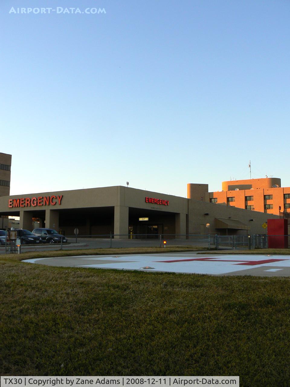 H E B Hospital Heliport (TX30) - Harris Methodist Hospital - Hurst, TX