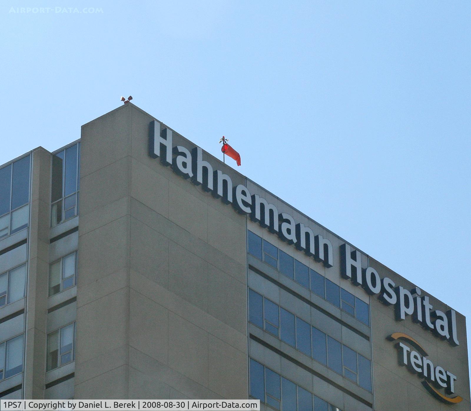 Hahnemann Heliport (1PS7) - Hanemann Hospital is one of several in downtown Philly with a heliport.