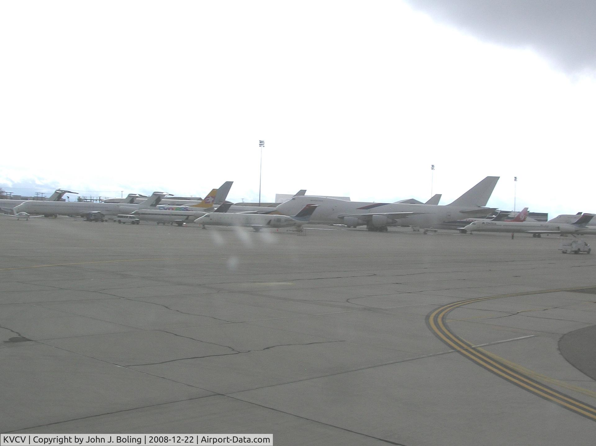 Southern California Logistics Airport (VCV) - Main ramp at Victorville. Most of these aircraft are in short-term storage.