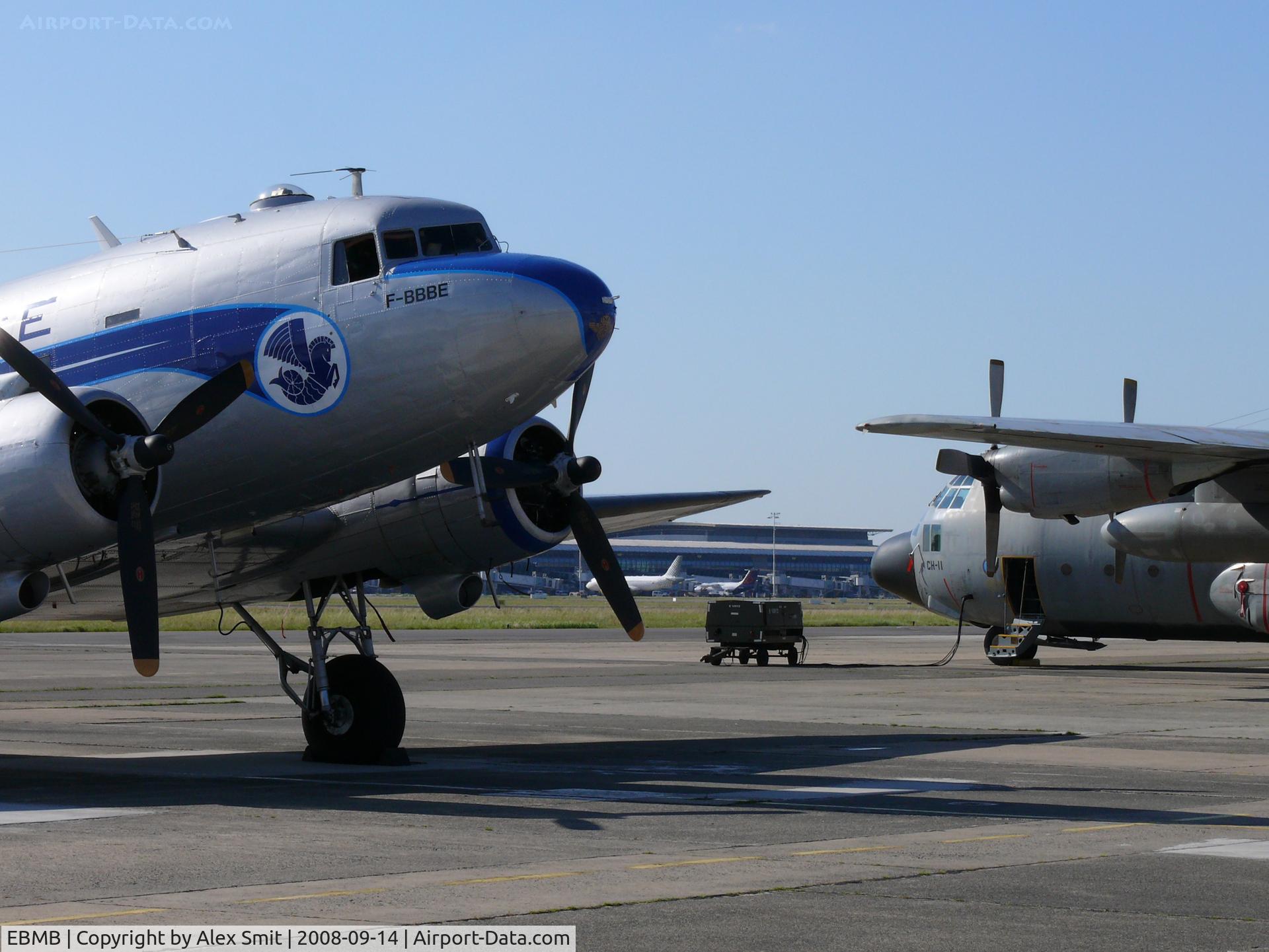 Melsbroek Air Base Airport, Brussels Belgium (EBMB) - Static at Melsbroek with terminal at Brussels International