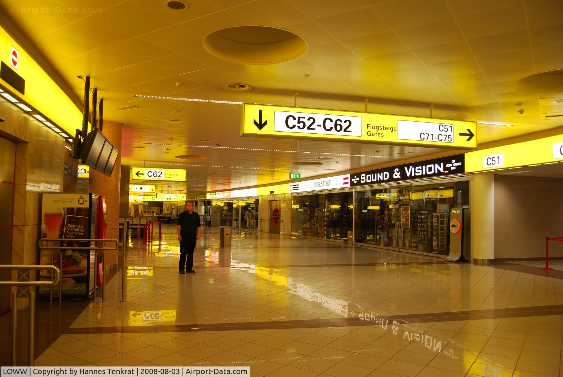 Vienna International Airport, Vienna Austria (LOWW) - Inside Vienna International Airport (LOWW) by night!  