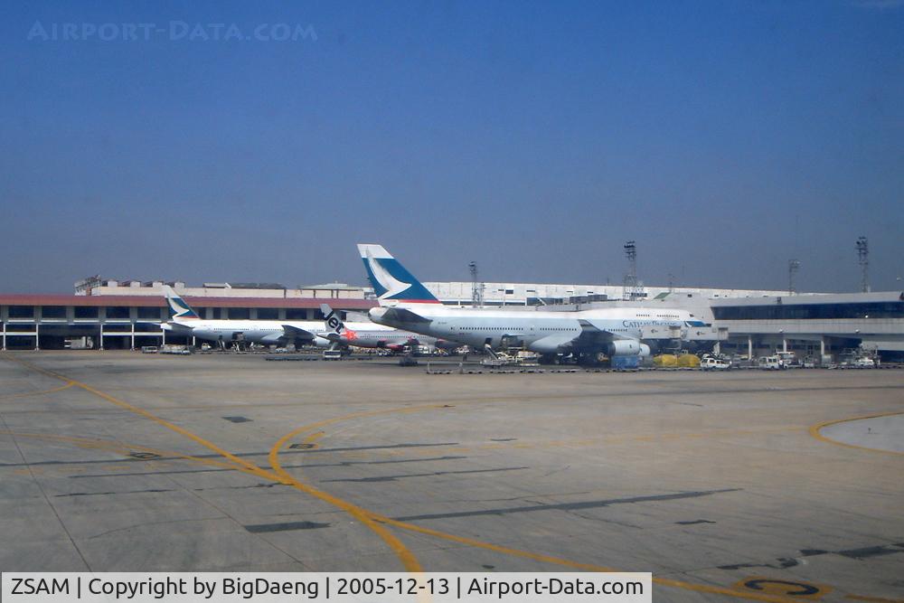 Xiamen Gaoqi International Airport, Xiamen, Fujian China (ZSAM) - From Thai Airways A330 Cabin