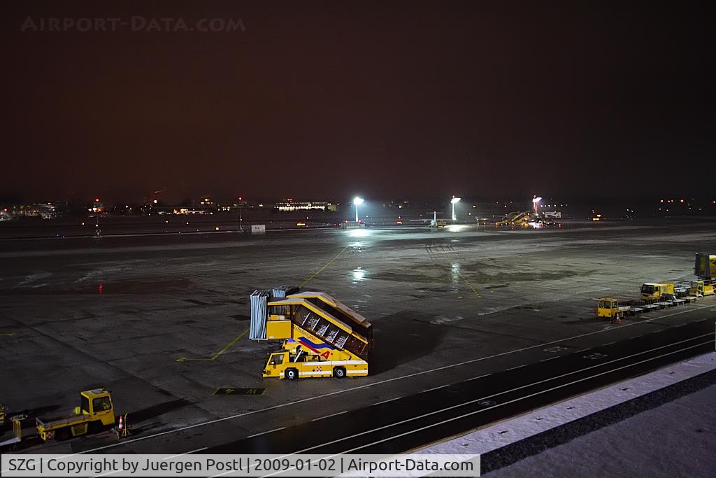 Salzburg Airport, Salzburg Austria (SZG) - airport night overview