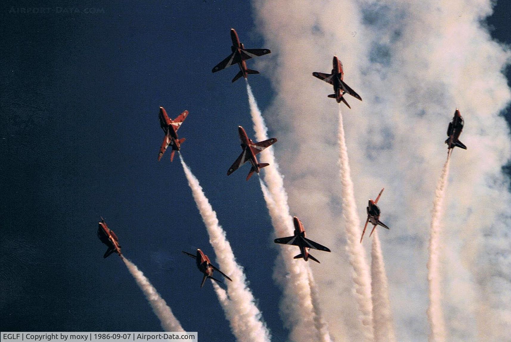 Farnborough Airfield Airport, Farnborough, England United Kingdom (EGLF) - RED ARROWS AT FARNBOROUGH AIR SHOW