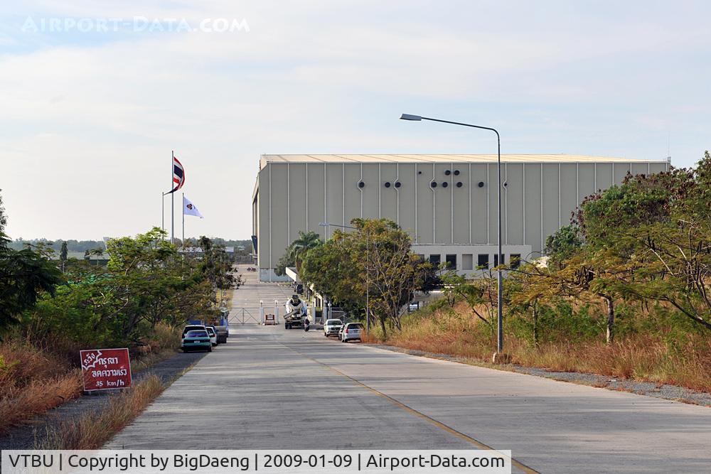U-Tapao International Airport (Utapao/U-Taphao), Rayong (near Pattaya) Thailand (VTBU) - TG Heavy maintenance hangar at UTAPAO