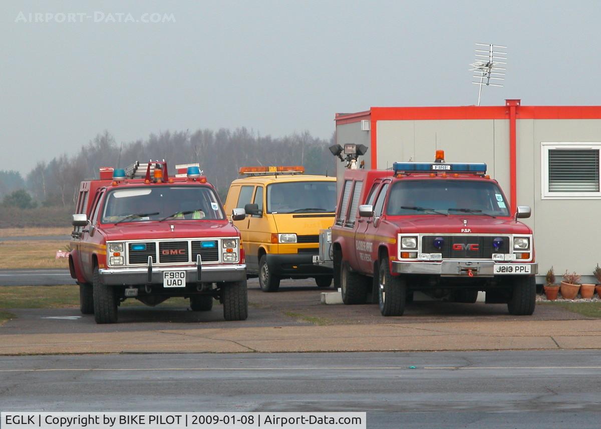 Blackbushe Airport, Camberley, England United Kingdom (EGLK) - BLACKBUSHE FIRE TRUCKS