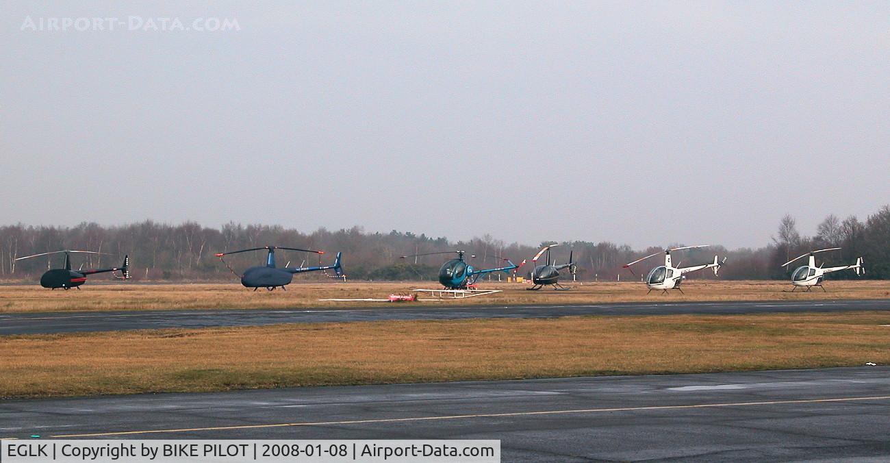 Blackbushe Airport, Camberley, England United Kingdom (EGLK) - BLACKBUSHE HELICOPTER PARK