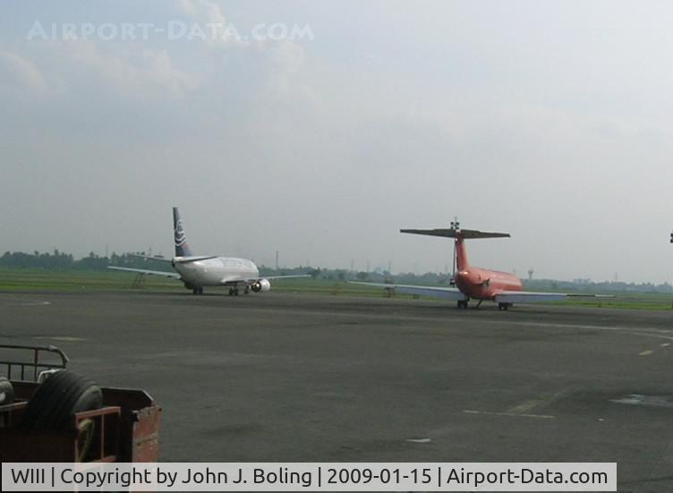 Soekarno-Hatta International Airport, Cengkareng, Banten (near Jakarta) Indonesia (WIII) - Waiting repair at Jakarta