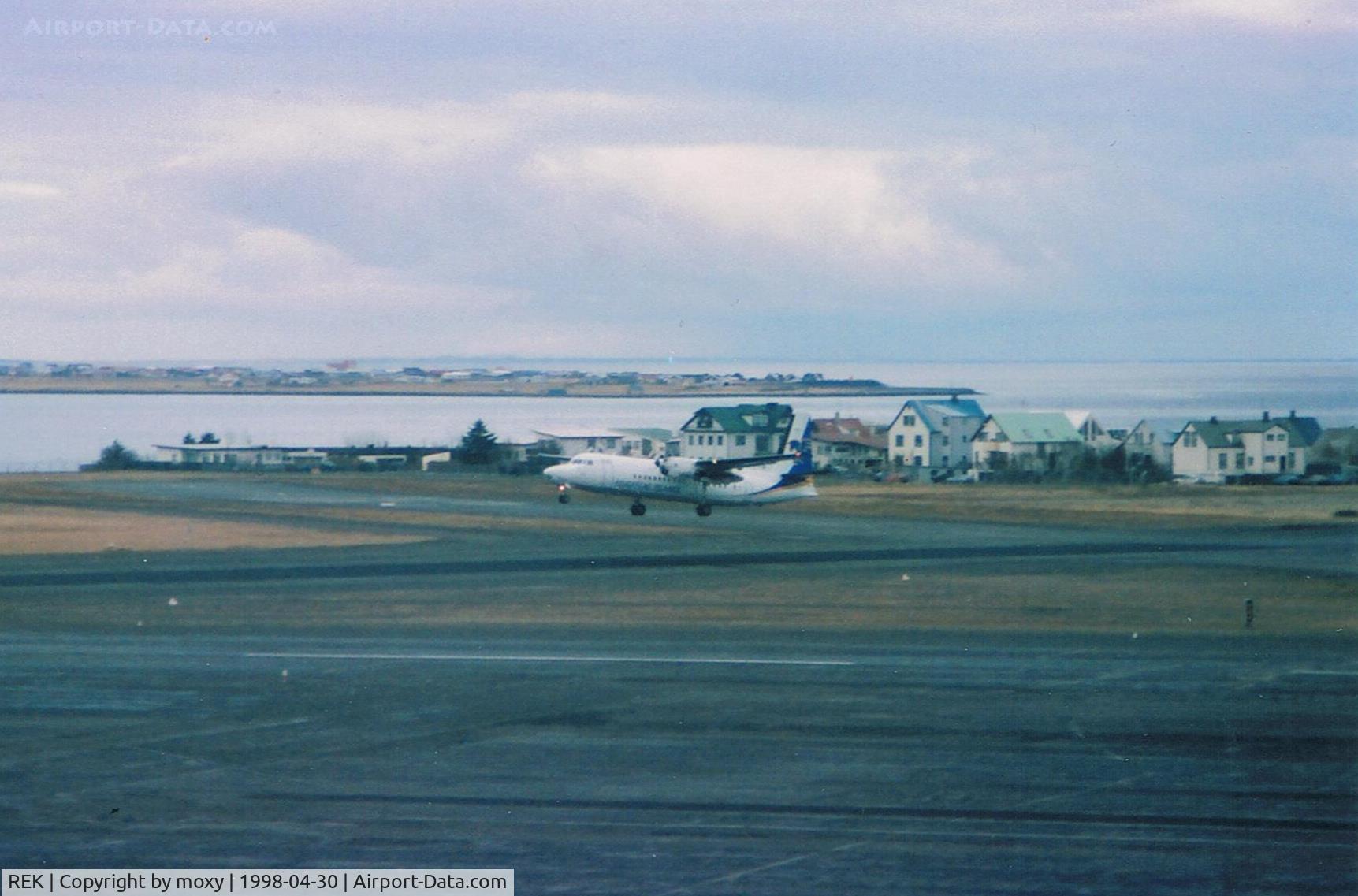 Reykjavík Airport, Reykjavík Iceland (REK) - REYKJAVIK F50 TAKING OFF