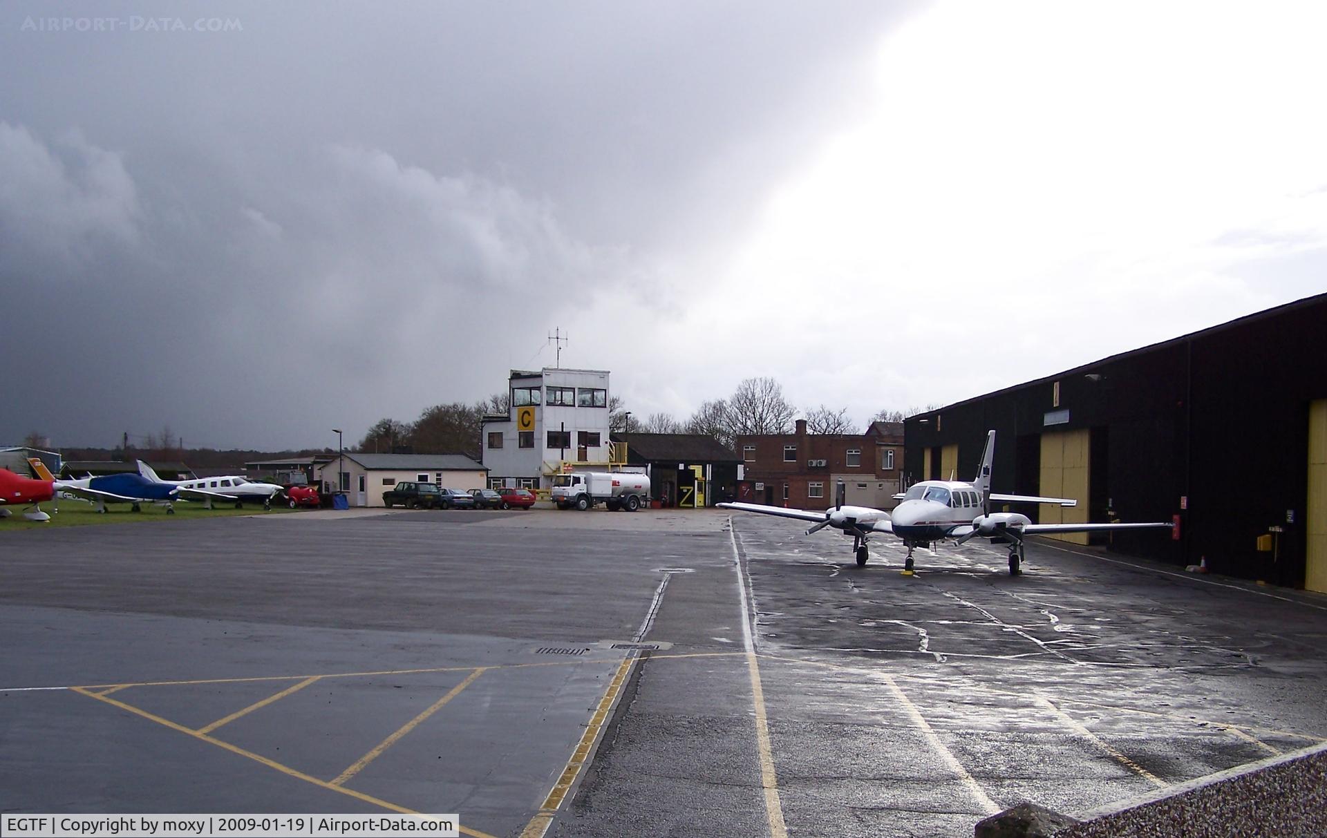 Fairoaks Airport, Chobham, England United Kingdom (EGTF) - A stormy afternoon at Fairoaks