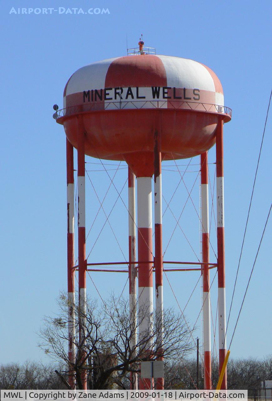 Mineral Wells Airport (MWL) - Water tower left over from the former Wolters AFB