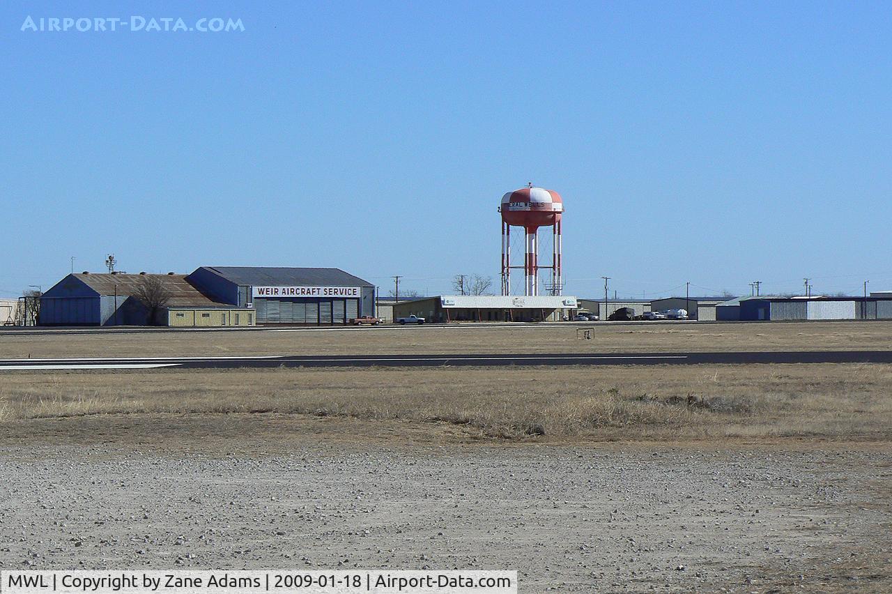 Mineral Wells Airport (MWL) - Mineral Wells Airport looking to the east - This is the former Wolters AFB (WWII training field) and Downing Army Heliport (Vietnam era training facility) 