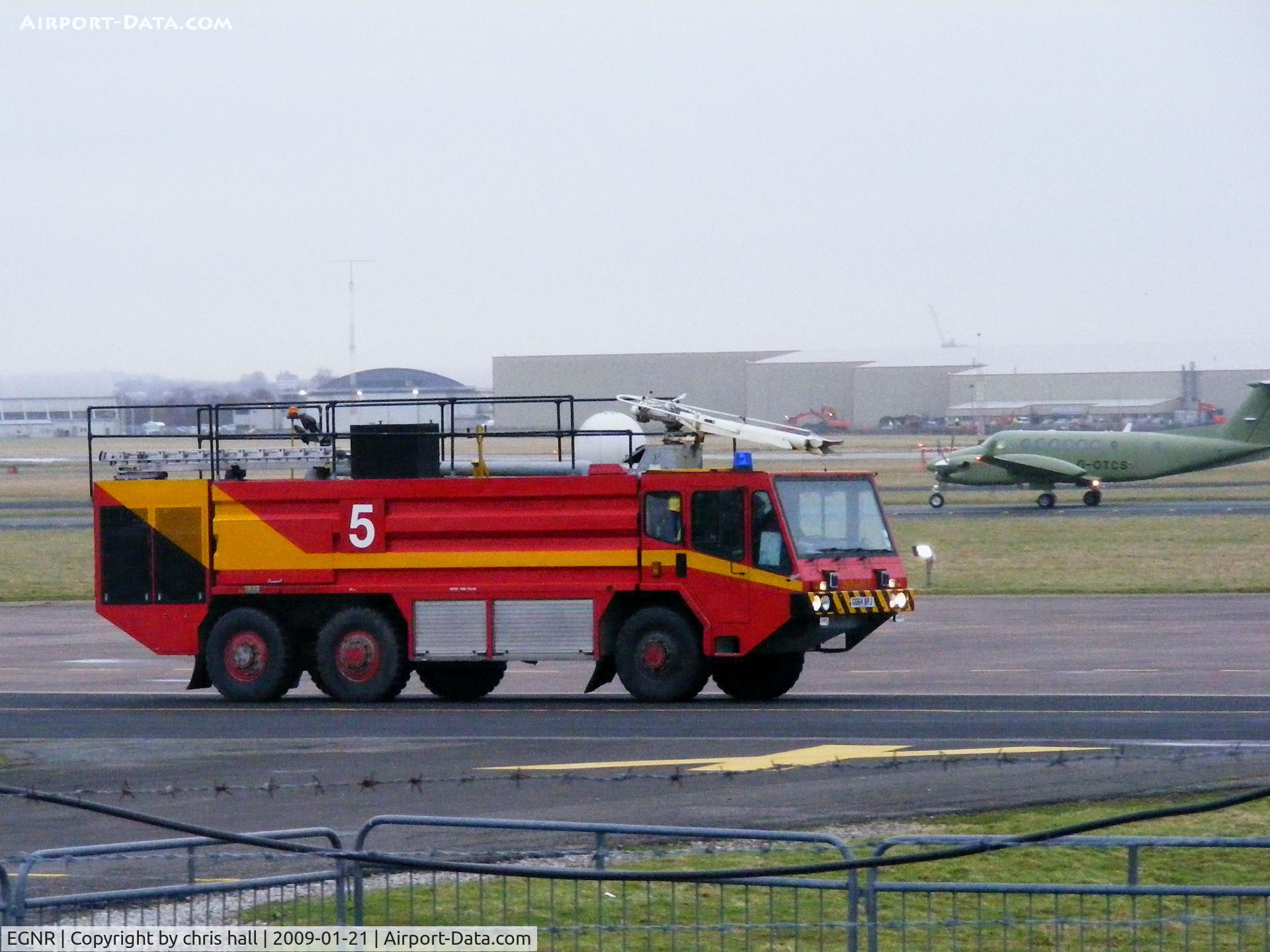 Hawarden Airport, Chester, England United Kingdom (EGNR) - Hawarden fire truck