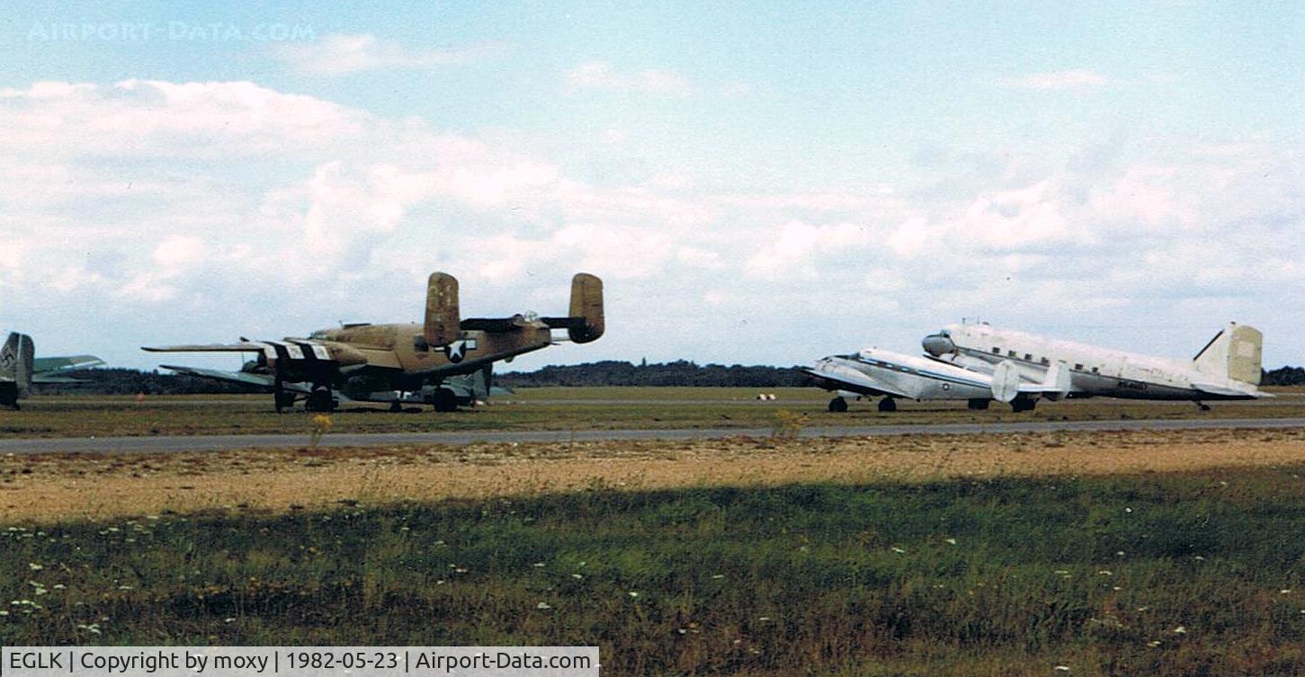 Blackbushe Airport, Camberley, England United Kingdom (EGLK) - B25/BEECH 18/DC3 BLACKBUSHE 