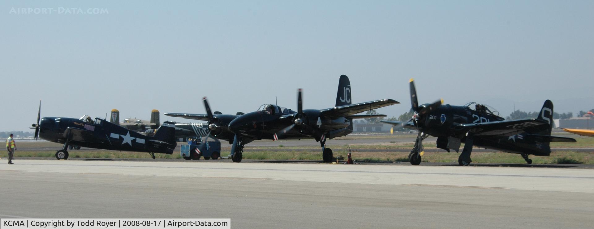 Camarillo Airport (CMA) - Line up of Grumman aircraft