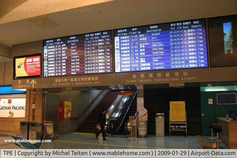 Taiwan Taoyuan International Airport (formerly Chiang Kai-Shek International Airport), Taipei Taiwan (TPE) - Departure zone - Terminal 1 