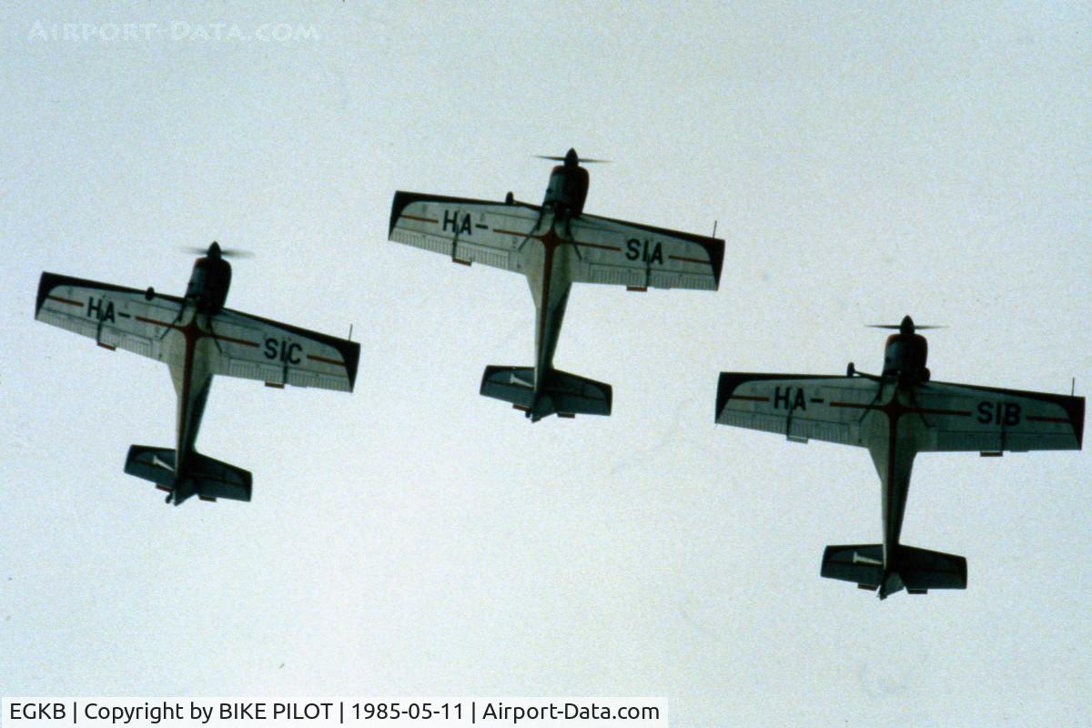 London Biggin Hill Airport, London, England United Kingdom (EGKB) - Zlin 50LA'S HUNGARIAN AEROBATIC TEAM BIGGIN HILL AIRSHOW