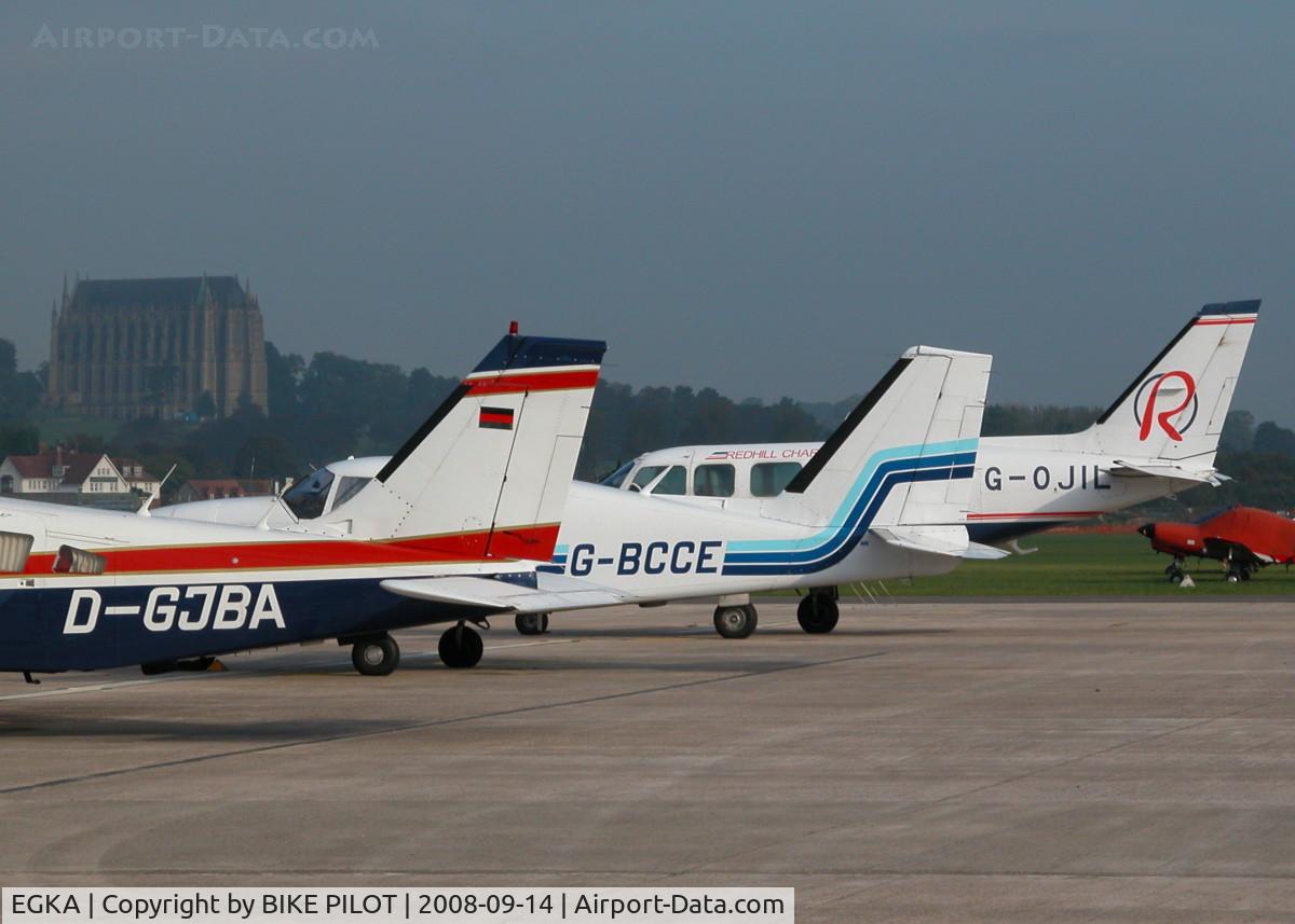 Shoreham Airport, Shoreham United Kingdom (EGKA) - A VARIETY OF TWIN A/C TAIL'S
