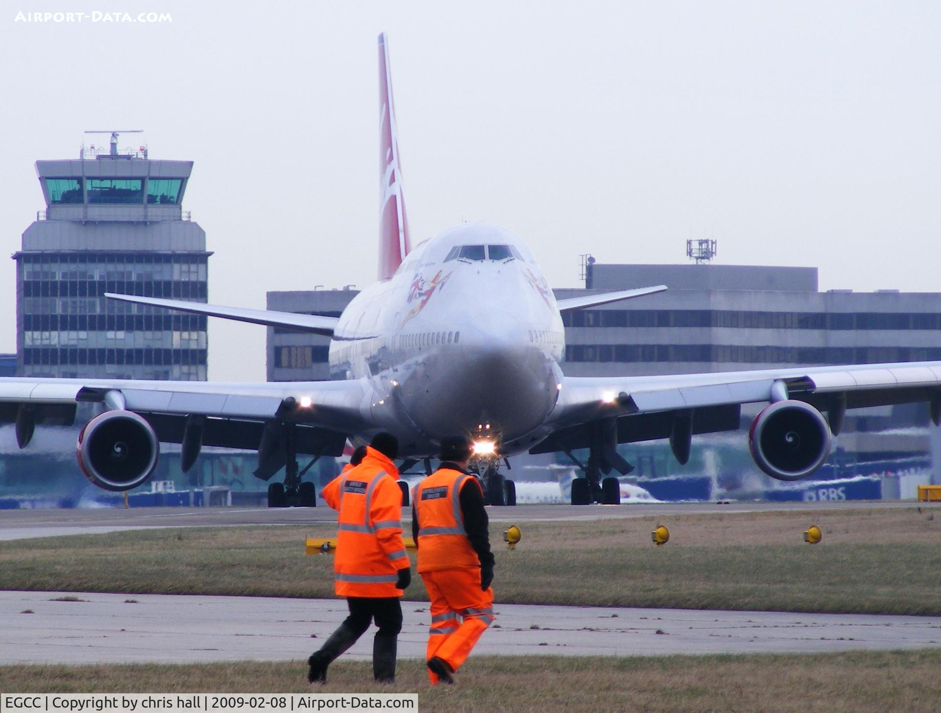 Manchester Airport, Manchester, England United Kingdom (EGCC) - The spotters at Manchester can get very close to the action
