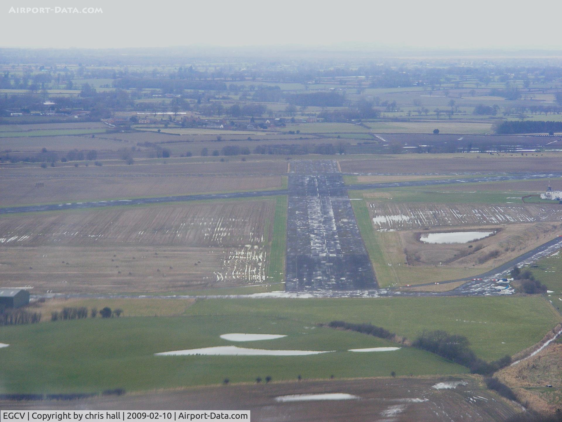 Sleap Airfield Airport, Shrewsbury, England United Kingdom (EGCV) - on approach to Sleap Airfield
