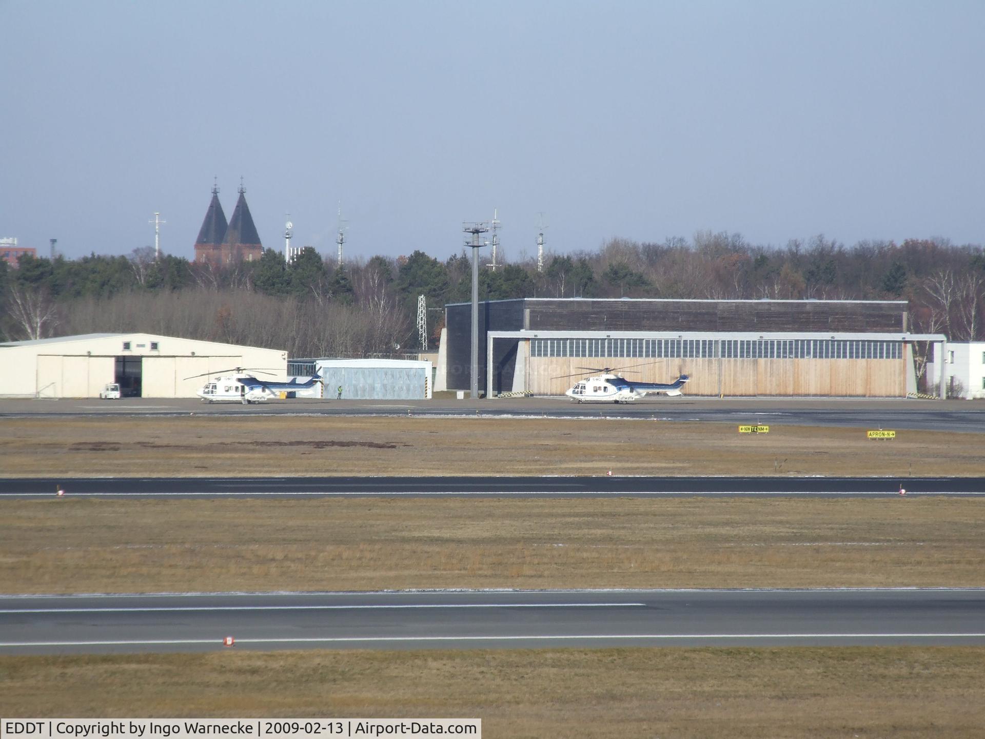 Tegel International Airport (closing in 2011), Berlin Germany (EDDT) - Berlin Tegel - military part, hangars of the German Air Force VIP-Squadron (Flugbereitschaft)