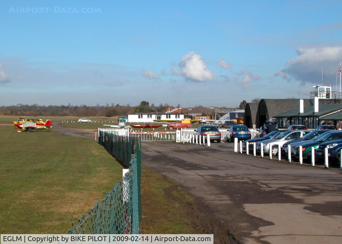 White Waltham Airfield Airport, White Waltham, England United Kingdom (EGLM) - WEST LONDON AERO CLUB CLUB HOUSE ON RIGHT BEHIND CAR PARK