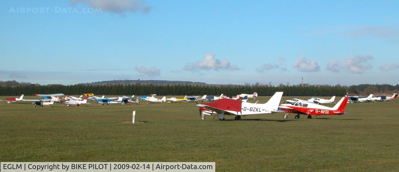 White Waltham Airfield Airport, White Waltham, England United Kingdom (EGLM) - A LARGE PART OF THE PARKING AREA