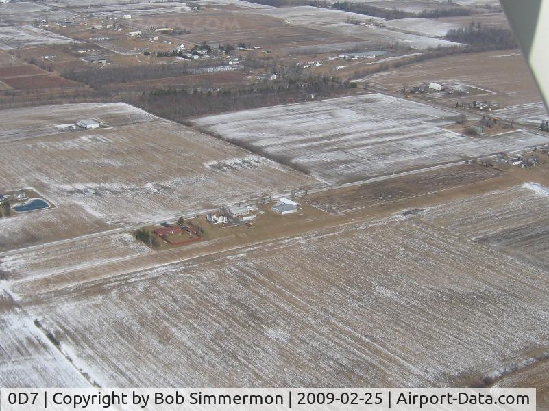 Ada Airport (0D7) - Looking NE from 2000 agl