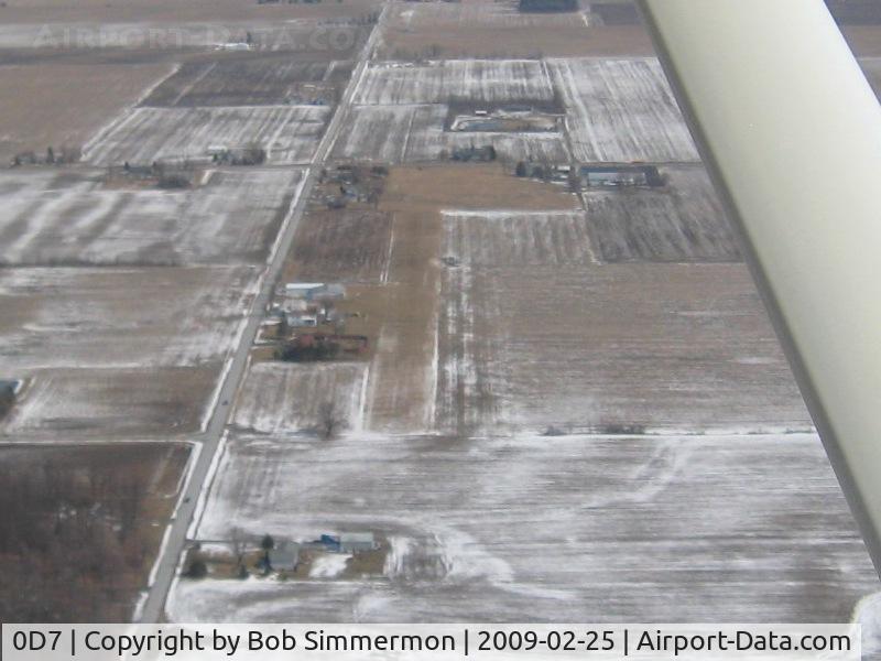 Ada Airport (0D7) - Looking NE from 2000' agl