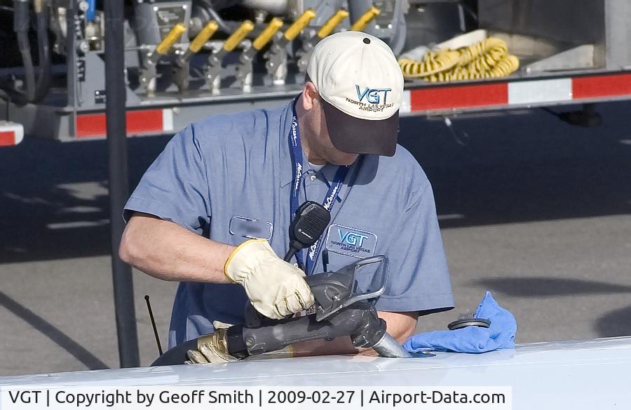 North Las Vegas Airport (VGT) - Working the ramp at VGT