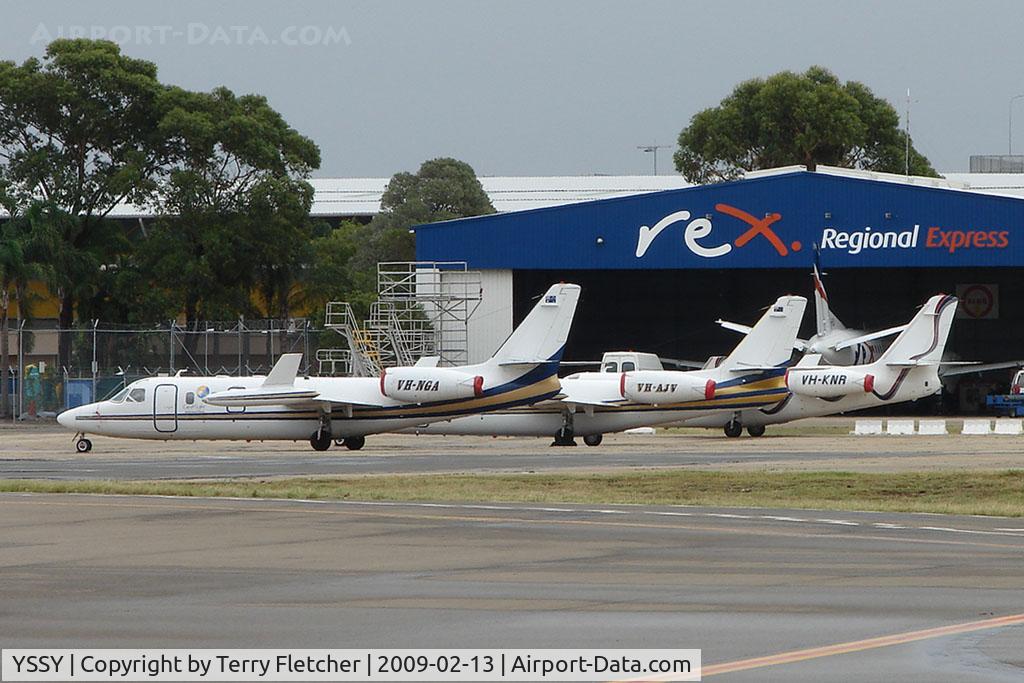 Sydney Airport, Mascot, New South Wales Australia (YSSY) - Sydney bizjet ramp - not many places where you can see three Westwinds side by side !!!