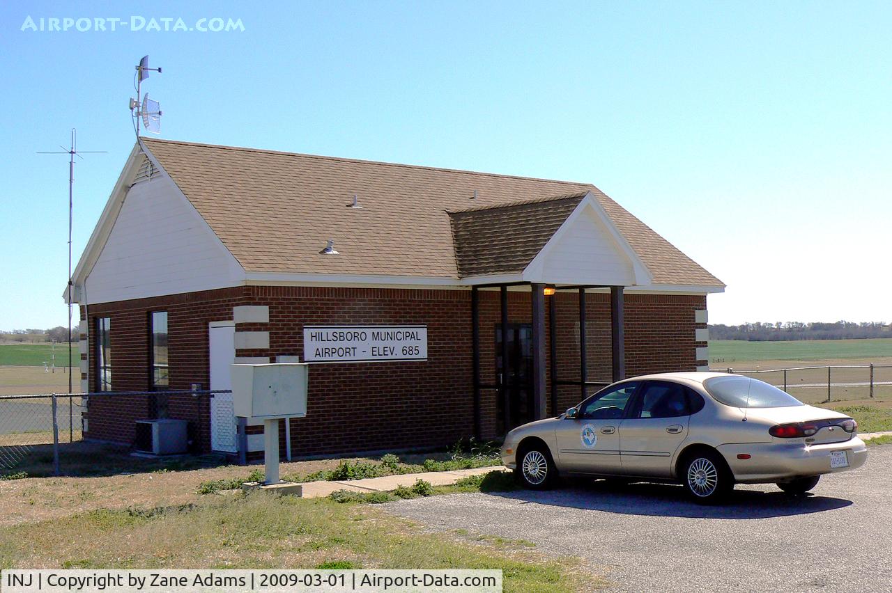 Hillsboro Municipal Airport (INJ) - Hillsboro Municipal termial building.