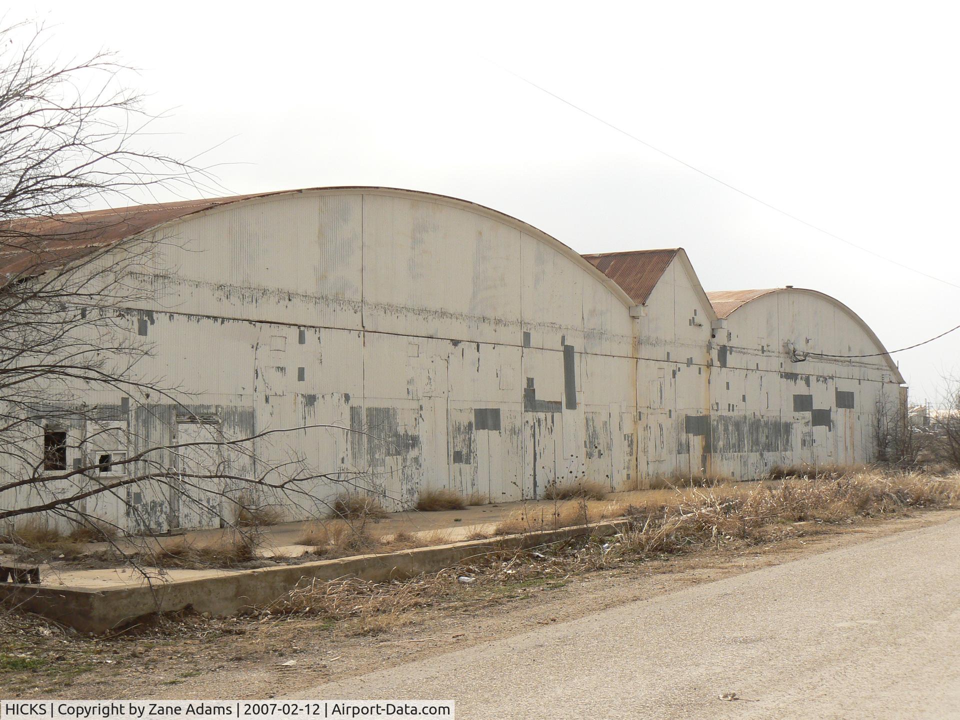 HICKS Airport - This a view of what is left of the hanger area of the old WWI and WWII hicks Army Airfield - Fort Worth, TX