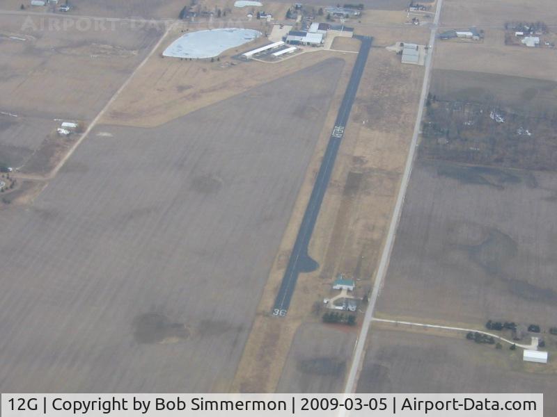 Shelby Community Airport (12G) - Overflying Shelby, Ohio at 3500'