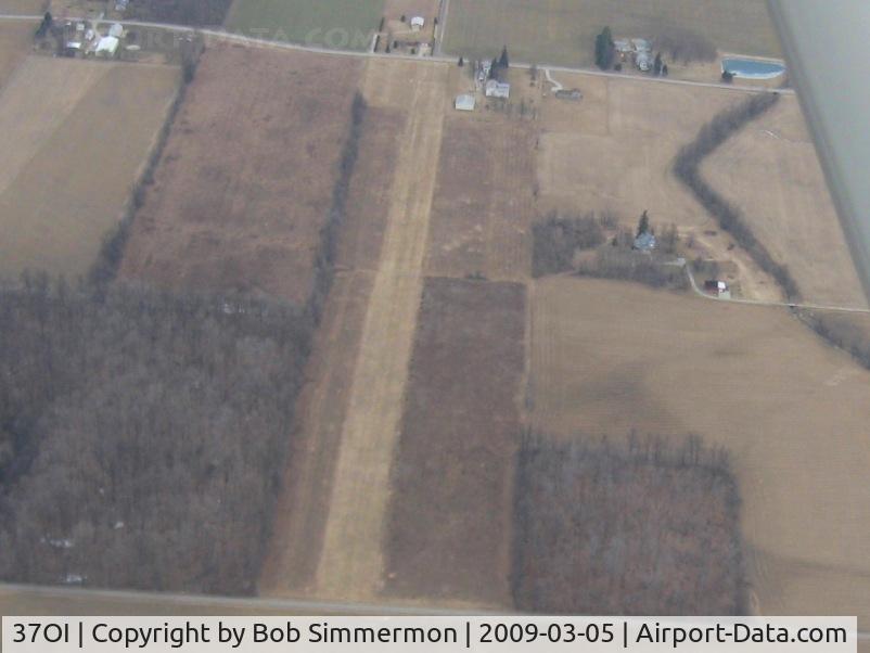 Cole Airfield Airport (37OI) - Looking north from 3500'