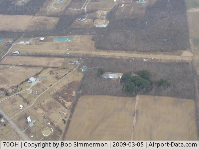 70OH Airport - Looking north from 3500'