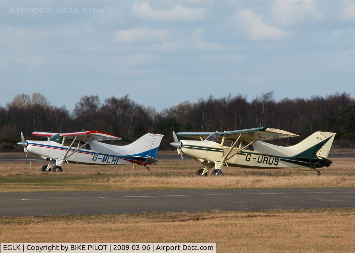 Blackbushe Airport, Camberley, England United Kingdom (EGLK) - PAIR OF MAULE IN THE BLACKBUSHE SUN